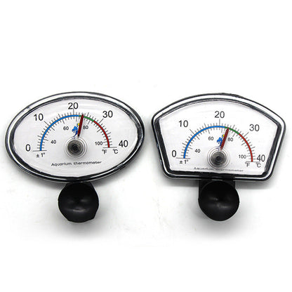 Fish Aquarium Liquid-in-Glass Thermometer Type Cane-Shape Thermometer Temperature Meter