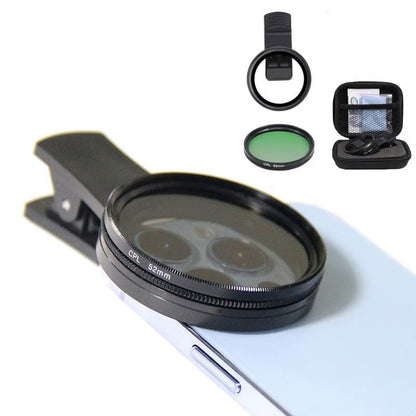 🔥 SALE 50% OFF✨52mm Clip-on CPL Phone Camera Lens Filter Kit