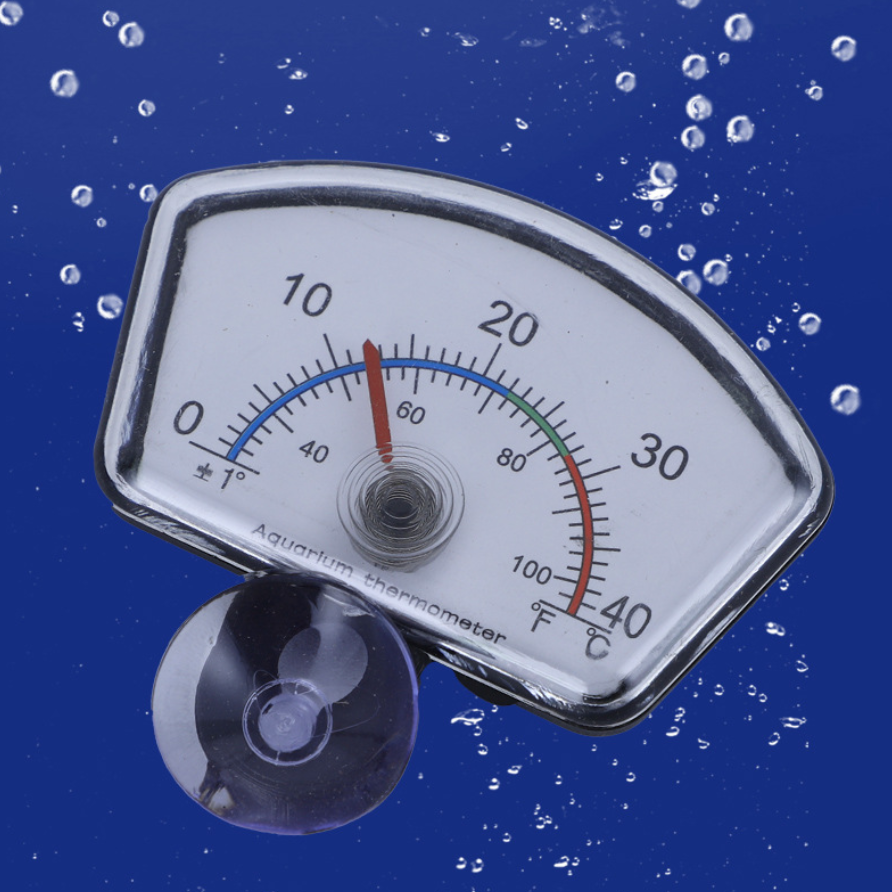 Fish Aquarium Liquid-in-Glass Thermometer Type Cane-Shape Thermometer Temperature Meter