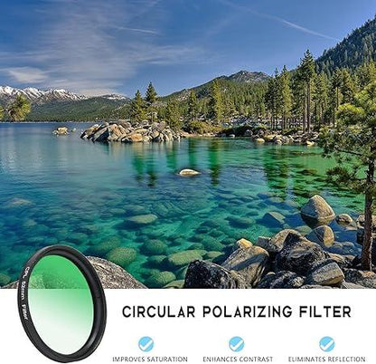 🔥 SALE 50% OFF✨52mm Clip-on CPL Phone Camera Lens Filter Kit