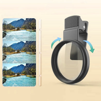 🔥 SALE 50% OFF✨52mm Clip-on CPL Phone Camera Lens Filter Kit