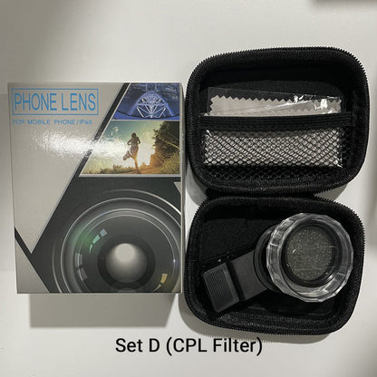 🔥 SALE 50% OFF✨52mm Clip-on CPL Phone Camera Lens Filter Kit