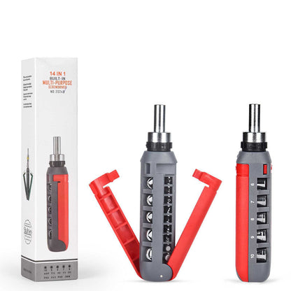 ⏳Limited-time 50% off⏰14 in 1 Multifunctional Ratchet Screwdriver Set🪛