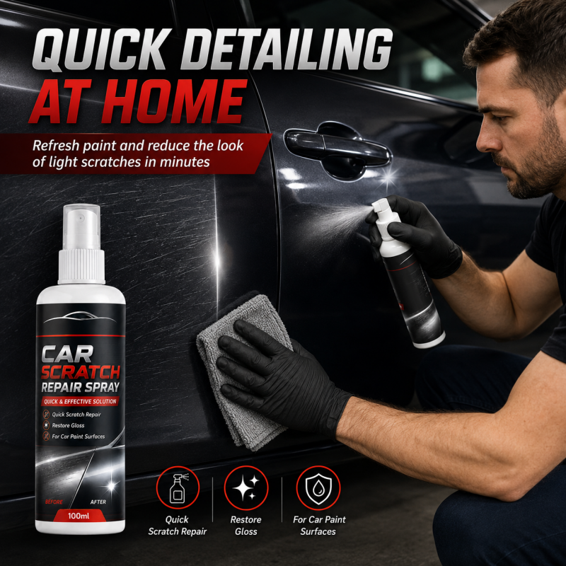 🥳2026 HOT SALE🥳💞50K+ SOLD!🚗✨ 49% OFF! Universal Car Scratch Repair Spray – Erases light scratches, swirl marks & scuffs fast. No body shop needed – restore your car’s gloss in minutes! 🛡️💨